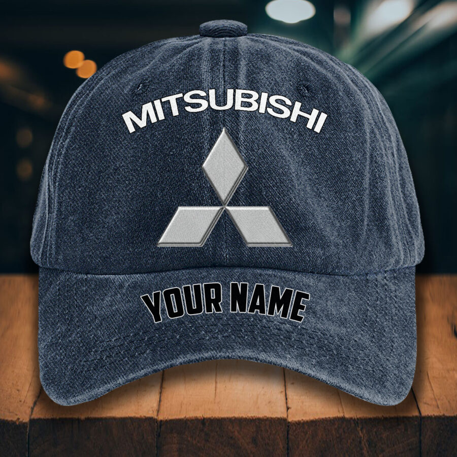 Mitsubishi Gewaschene Denim-Kappe – Bild 7