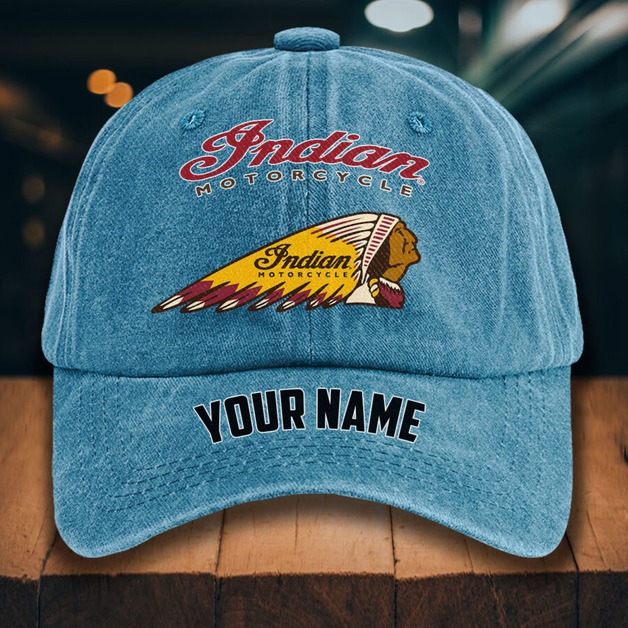 Indian Motorcycle Gewaschene Denim-Kappe – Bild 2