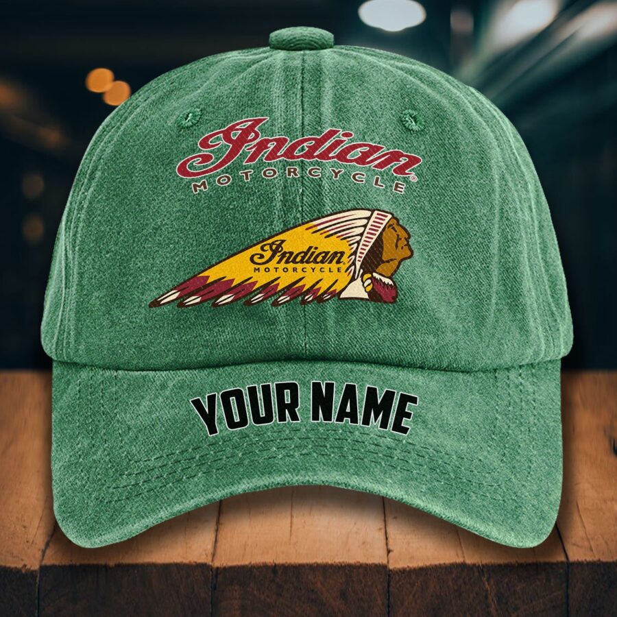Indian Motorcycle Gewaschene Denim-Kappe – Bild 3