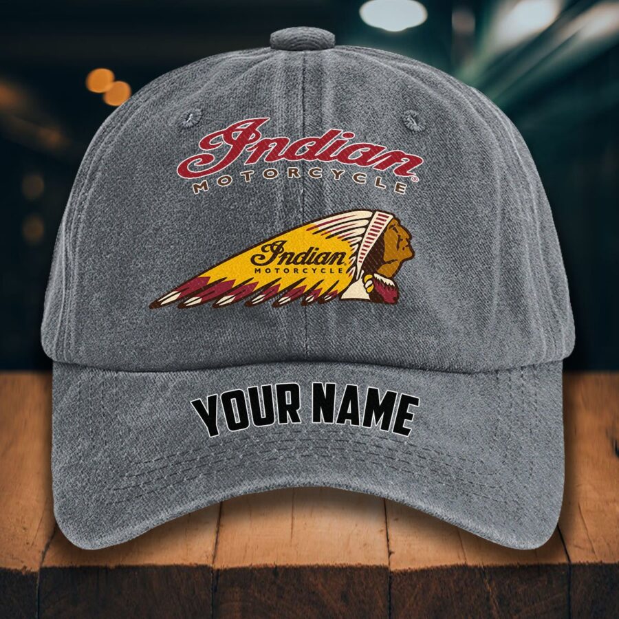 Indian Motorcycle Gewaschene Denim-Kappe – Bild 4