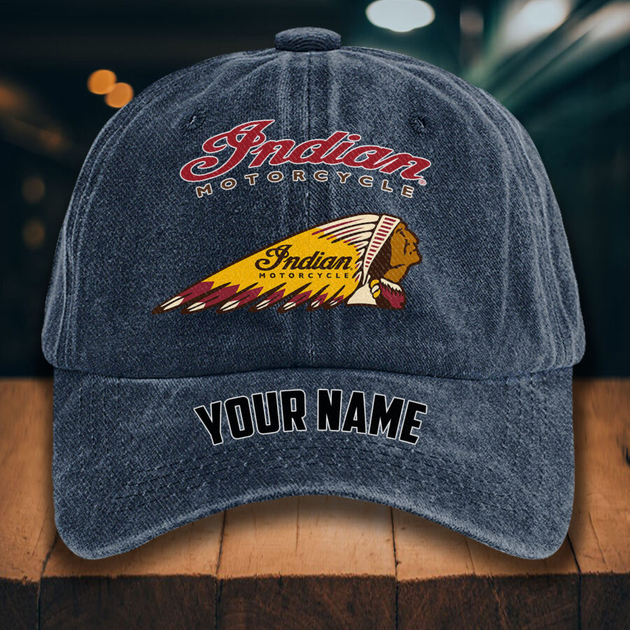 Indian Motorcycle Gewaschene Denim-Kappe – Bild 7