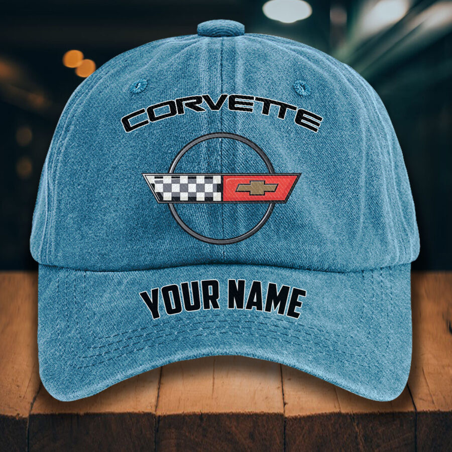 Corvette C4 Gewaschene Denim-Kappe – Bild 2