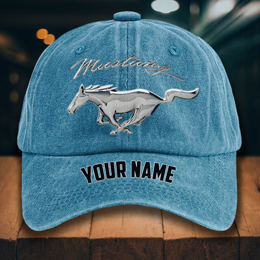 Ford Mustang Gewaschene Denim-Kappe – Bild 2