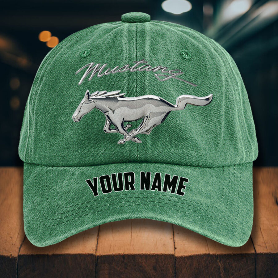 Ford Mustang Gewaschene Denim-Kappe – Bild 3