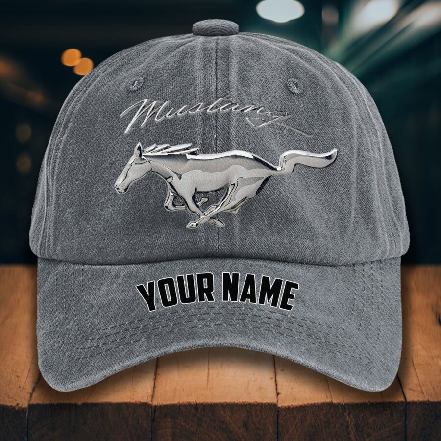 Ford Mustang Gewaschene Denim-Kappe – Bild 4
