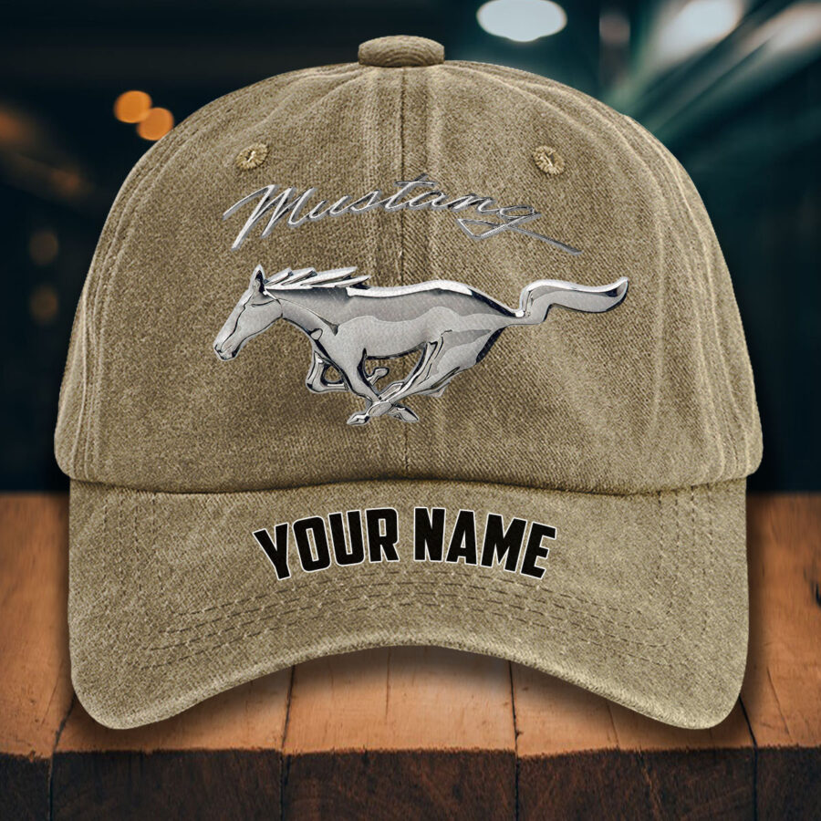 Ford Mustang Gewaschene Denim-Kappe – Bild 5