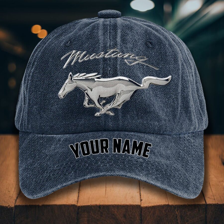 Ford Mustang Gewaschene Denim-Kappe – Bild 7