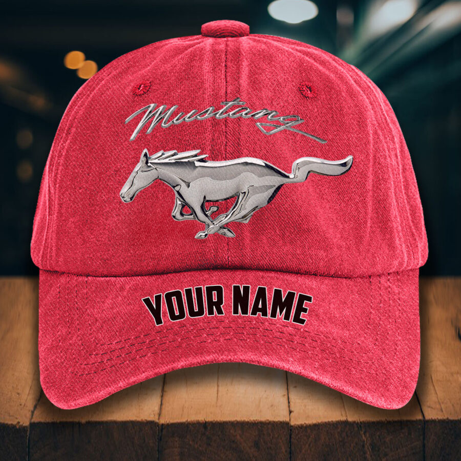 Ford Mustang Gewaschene Denim-Kappe – Bild 12