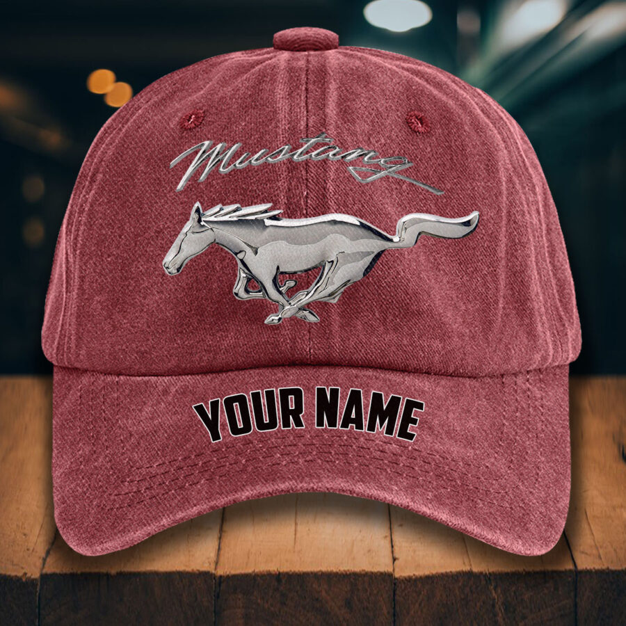 Ford Mustang Gewaschene Denim-Kappe – Bild 14