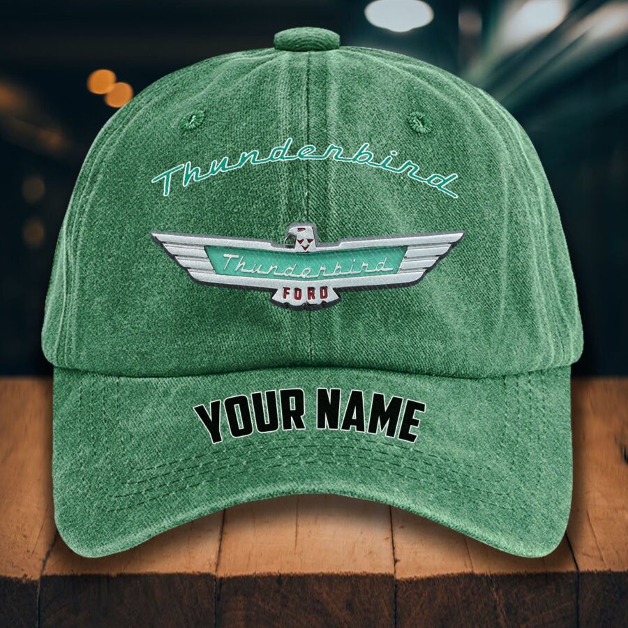 Thunderbird Gewaschene Denim-Kappe – Bild 3