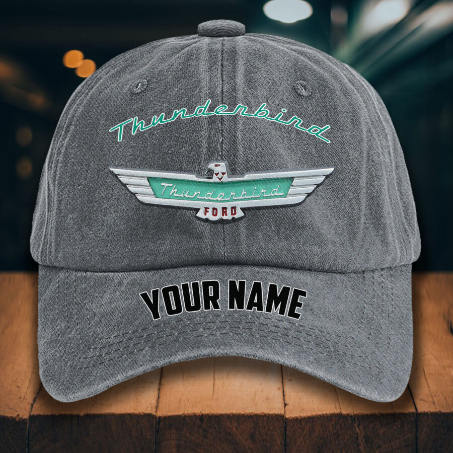 Thunderbird Gewaschene Denim-Kappe – Bild 4