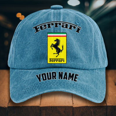 Alternative view of Ferrari Gewaschene Denim-Kappe