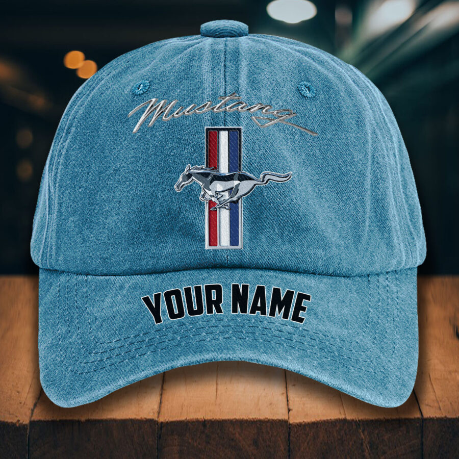 Ford Mustang Gewaschene Denim-Kappe – Bild 2