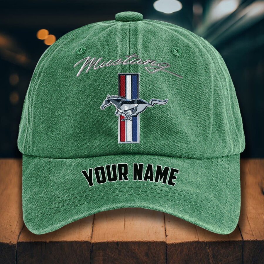 Ford Mustang Gewaschene Denim-Kappe – Bild 3