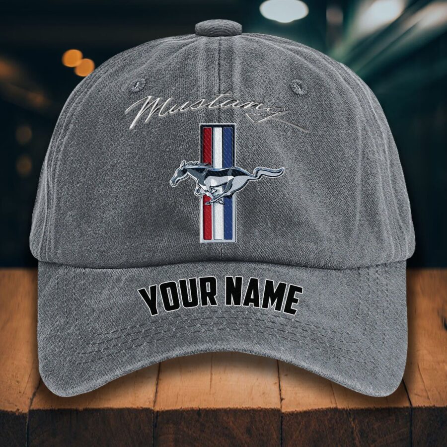Ford Mustang Gewaschene Denim-Kappe – Bild 4