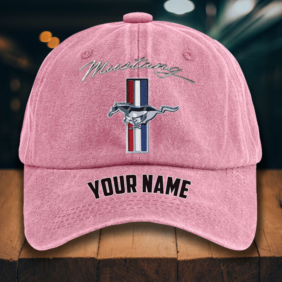 Ford Mustang Gewaschene Denim-Kappe – Bild 9