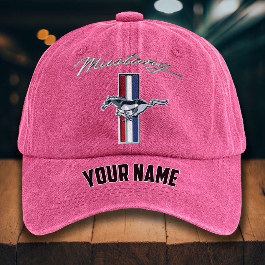 Ford Mustang Gewaschene Denim-Kappe – Bild 10