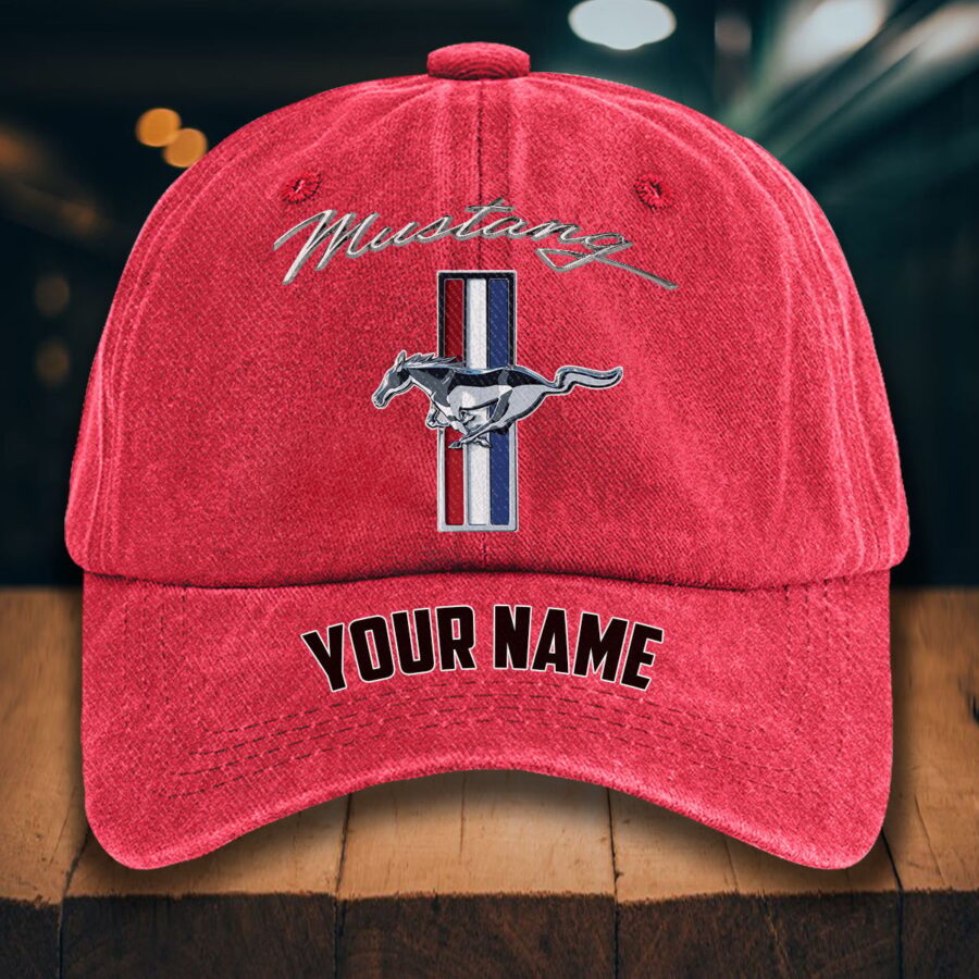 Ford Mustang Gewaschene Denim-Kappe – Bild 12