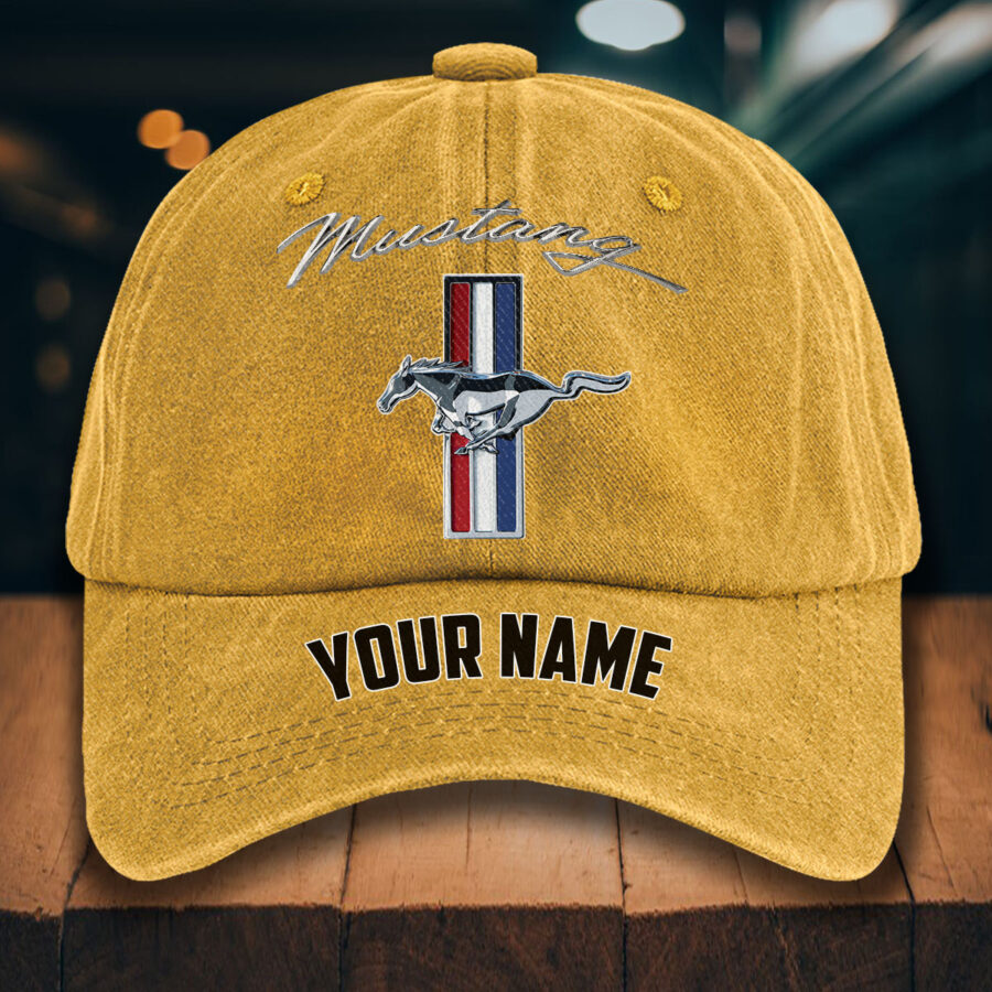 Ford Mustang Gewaschene Denim-Kappe – Bild 15