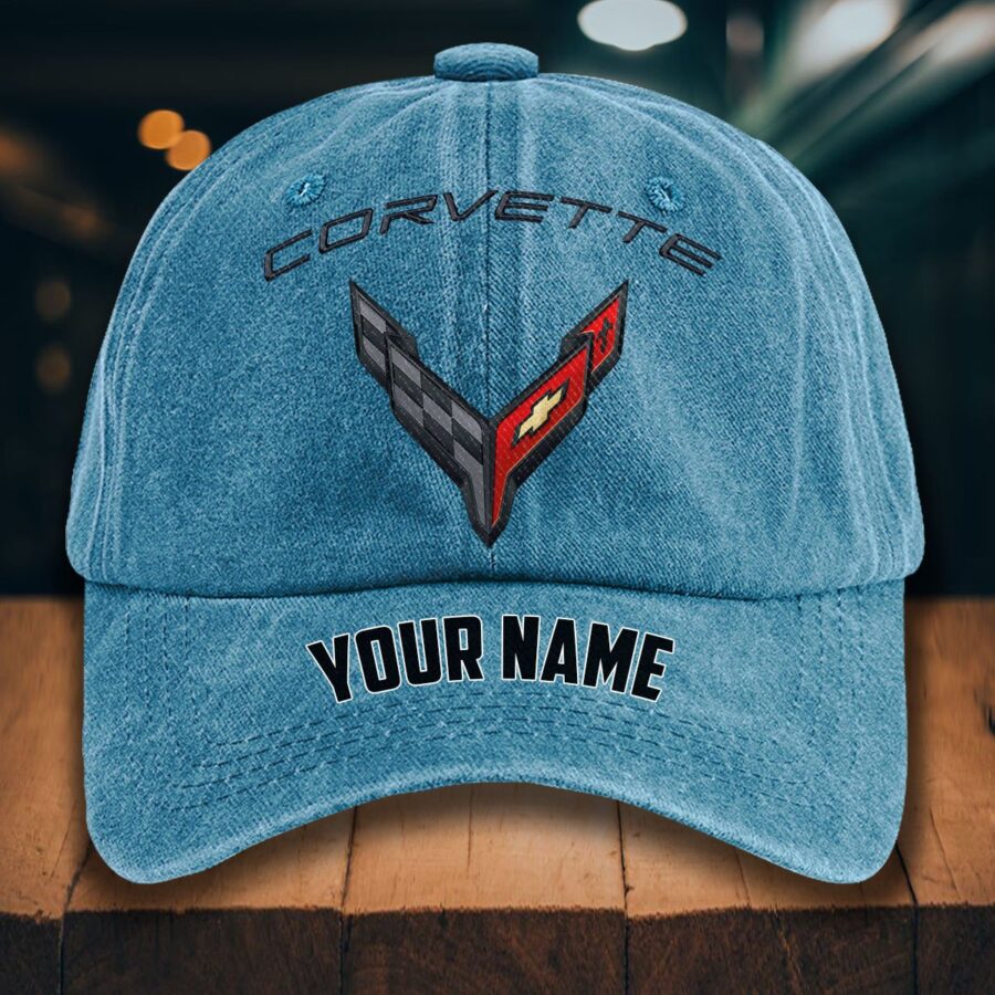 Chevrolet Corvette Gewaschene Denim-Kappe – Bild 2