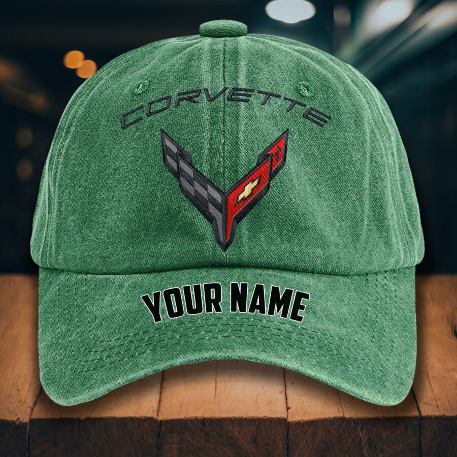Chevrolet Corvette Gewaschene Denim-Kappe – Bild 3