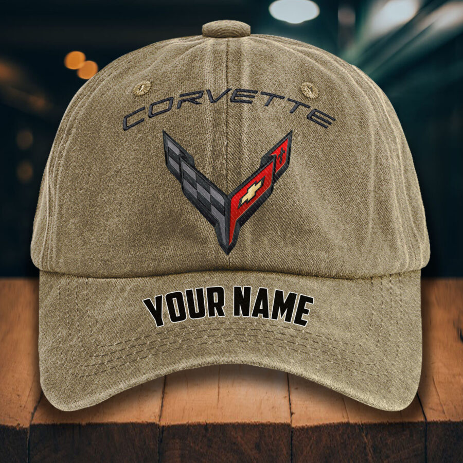 Chevrolet Corvette Gewaschene Denim-Kappe – Bild 5
