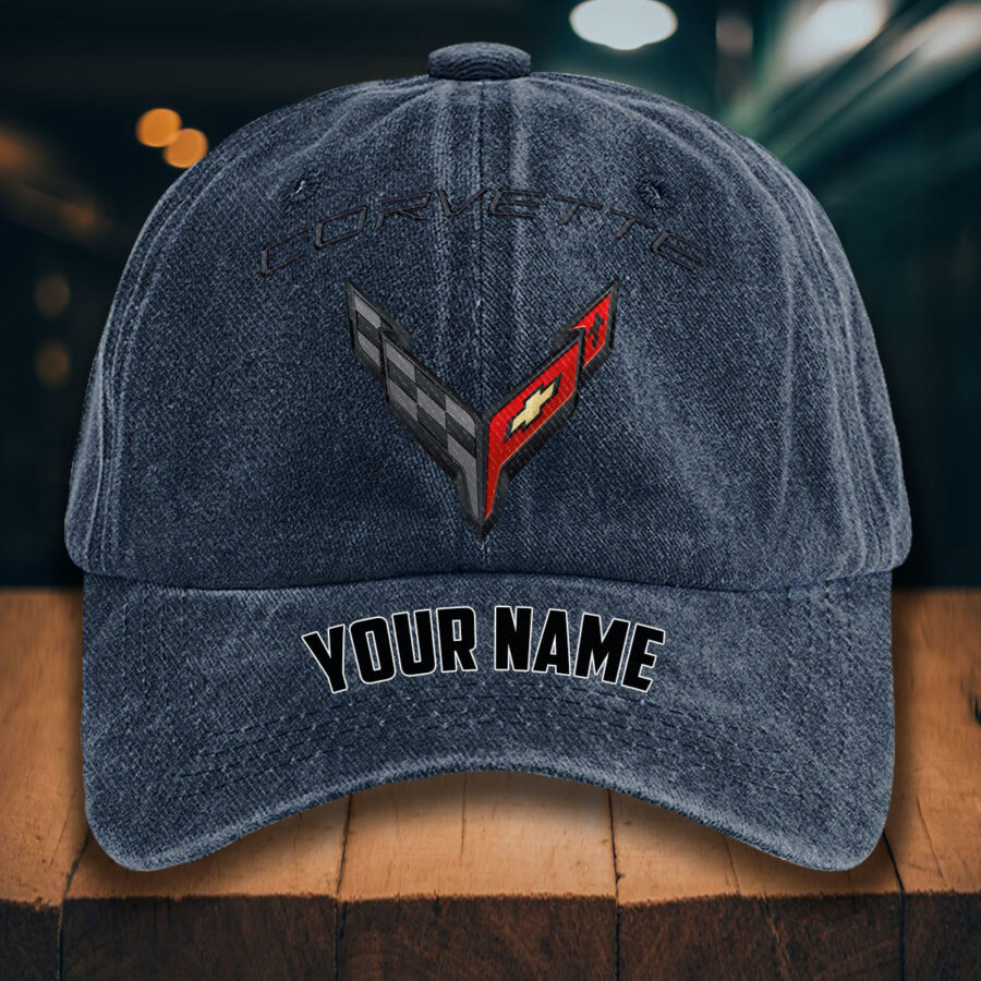 Chevrolet Corvette Gewaschene Denim-Kappe – Bild 7