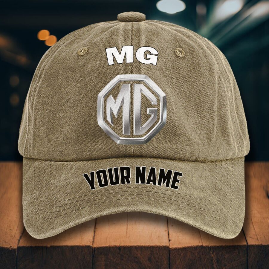 MG Car Gewaschene Denim-Kappe – Bild 5