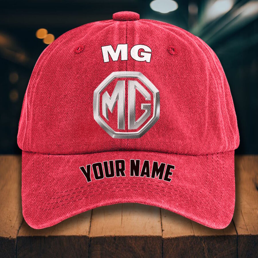 MG Car Gewaschene Denim-Kappe – Bild 12