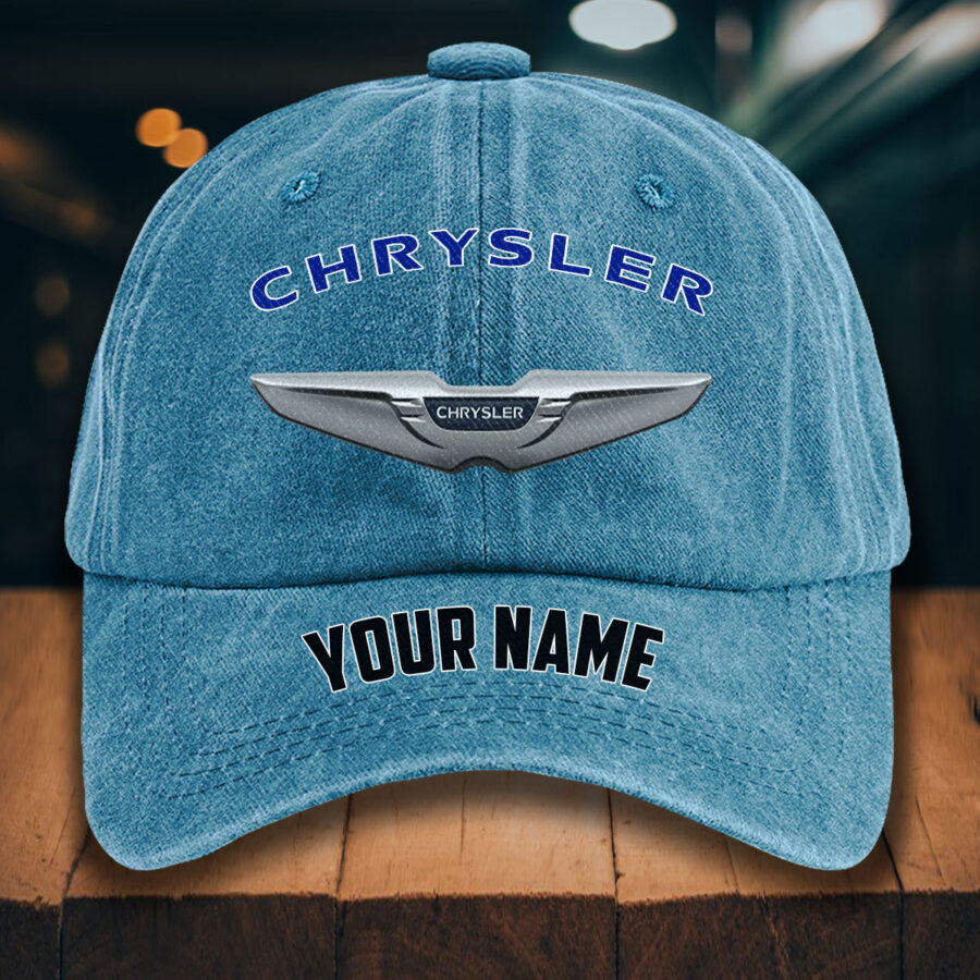 Chrysler Gewaschene Denim-Kappe – Bild 2