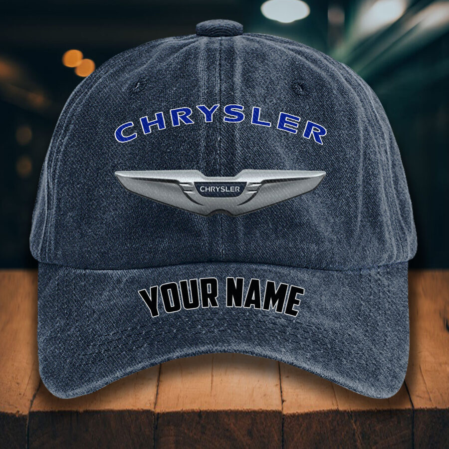 Chrysler Gewaschene Denim-Kappe – Bild 7