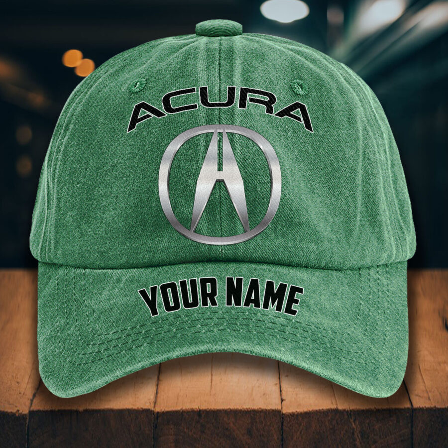 Acura Gewaschene Denim-Kappe – Bild 3