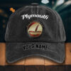 Plymouth Gewaschene Denim-Kappe