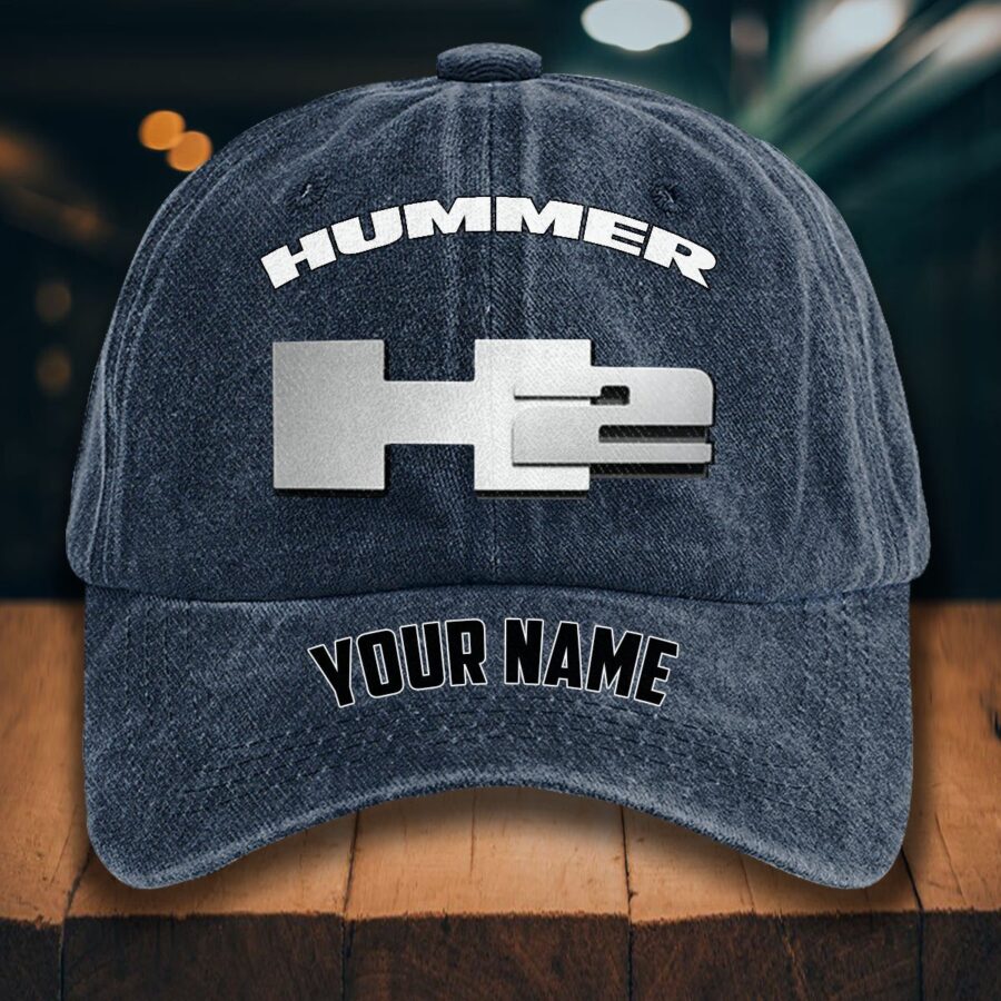 H2 Hummer Gewaschene Denim-Kappe – Bild 7