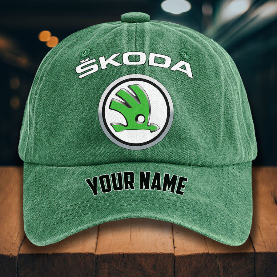 Skoda Auto Gewaschene Denim-Kappe – Bild 3