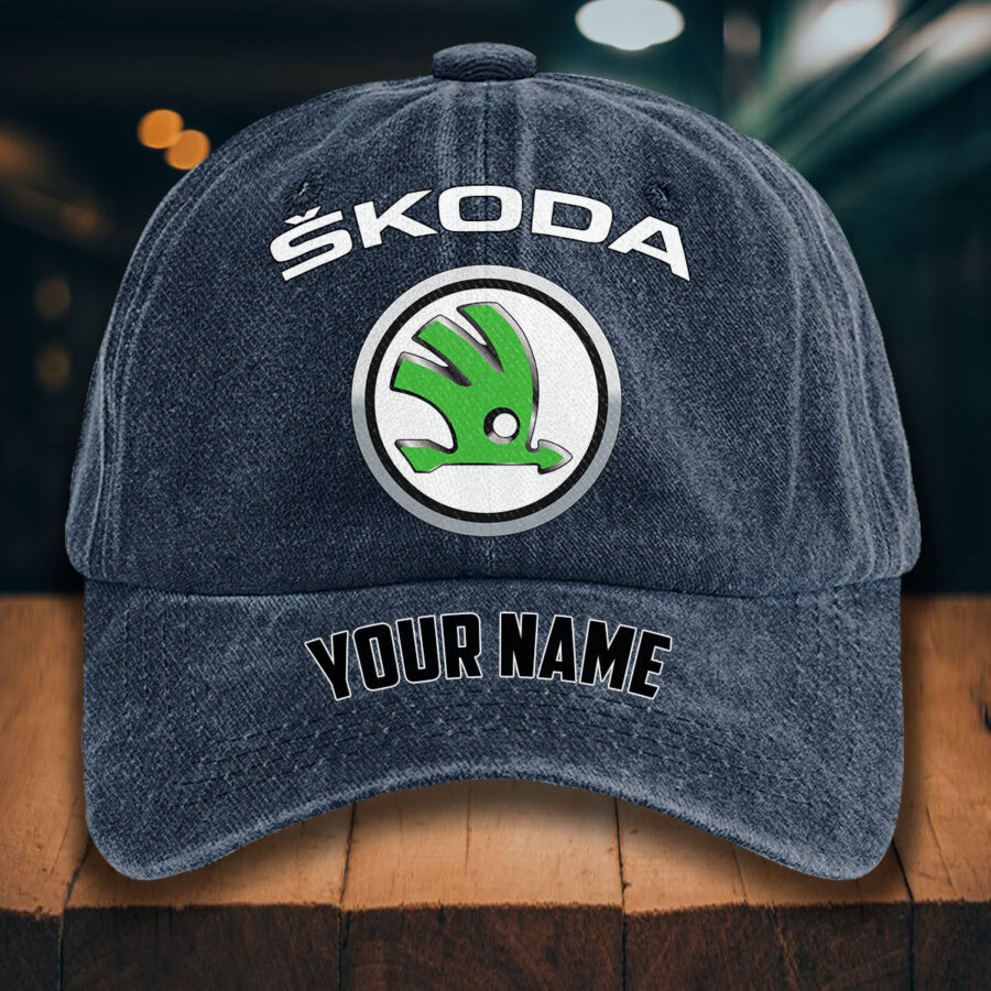 Skoda Auto Gewaschene Denim-Kappe – Bild 7