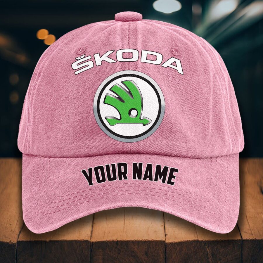Skoda Auto Gewaschene Denim-Kappe – Bild 9
