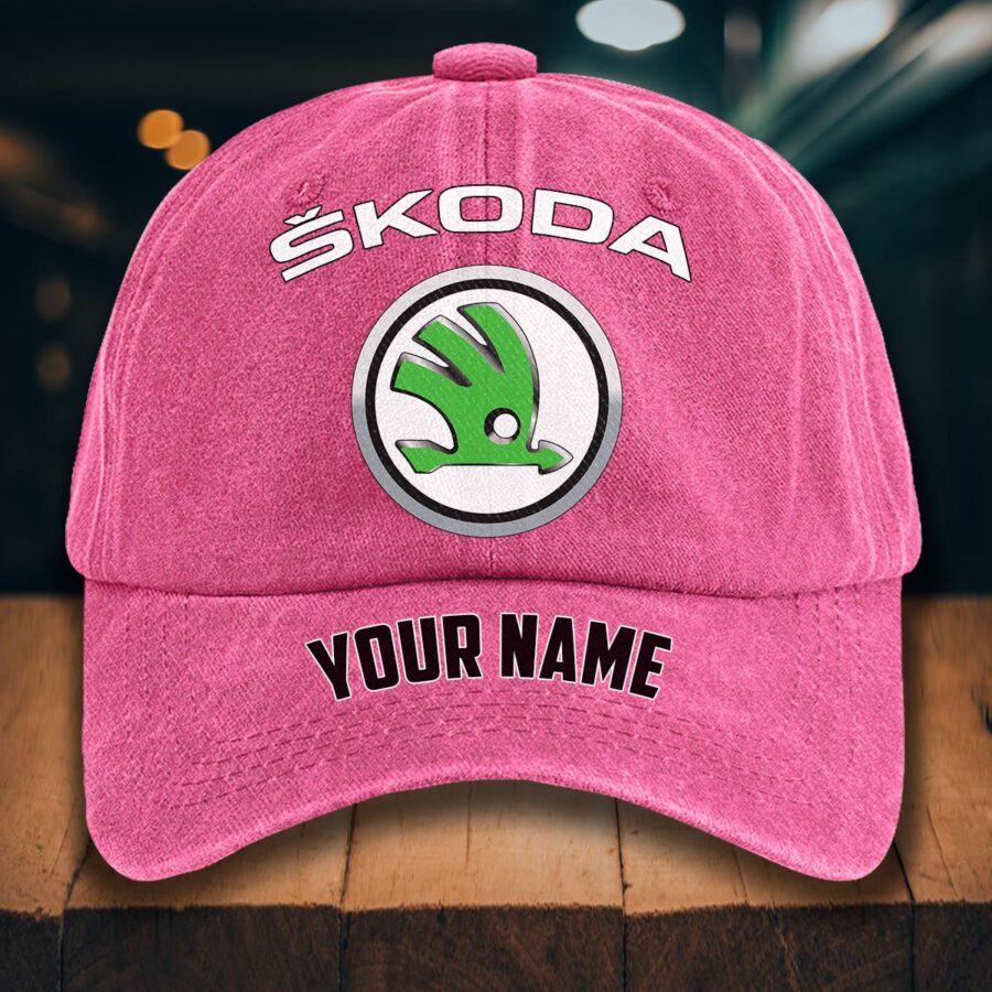 Skoda Auto Gewaschene Denim-Kappe – Bild 10