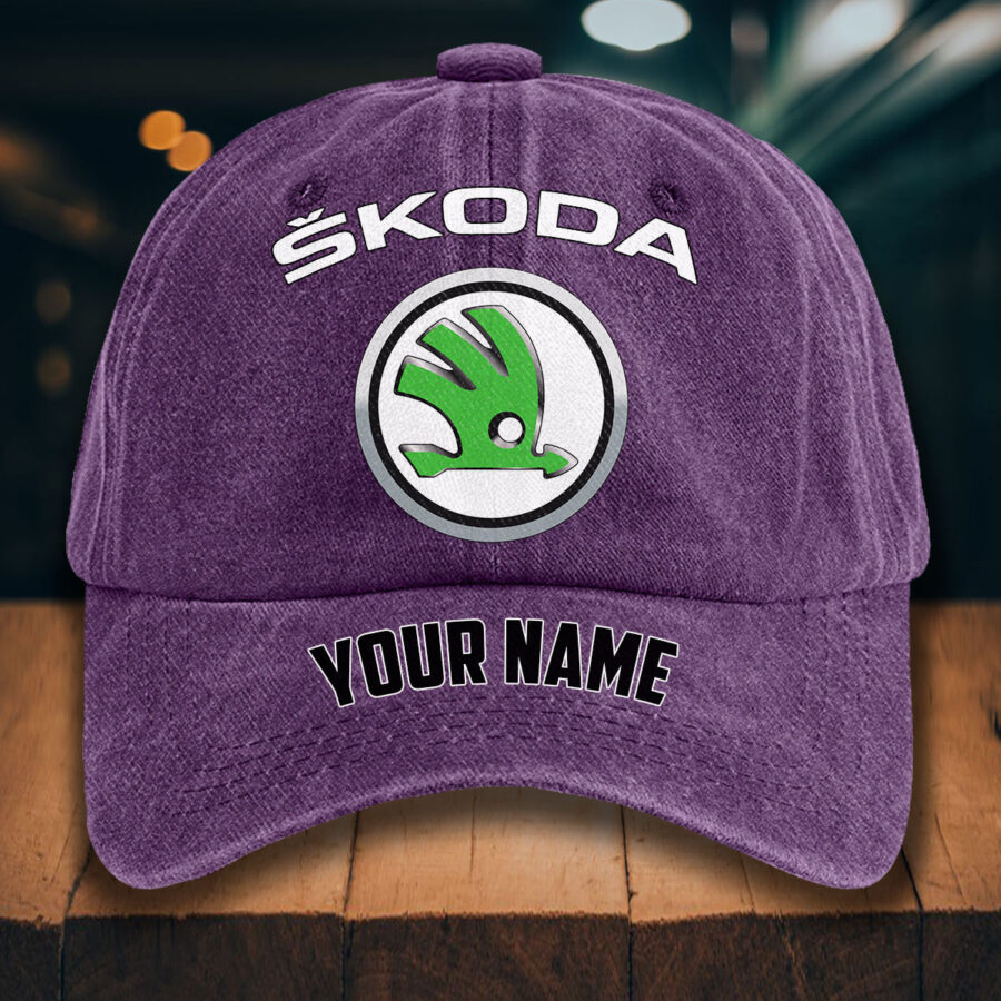 Skoda Auto Gewaschene Denim-Kappe – Bild 11