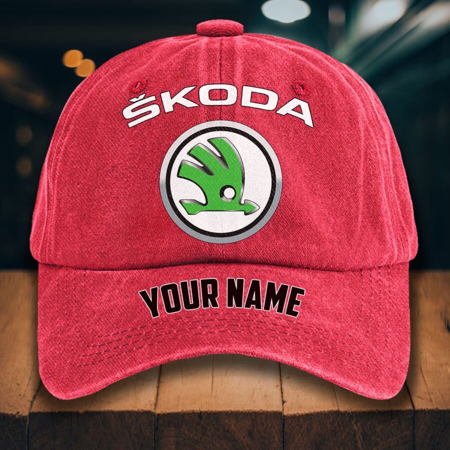 Skoda Auto Gewaschene Denim-Kappe – Bild 12