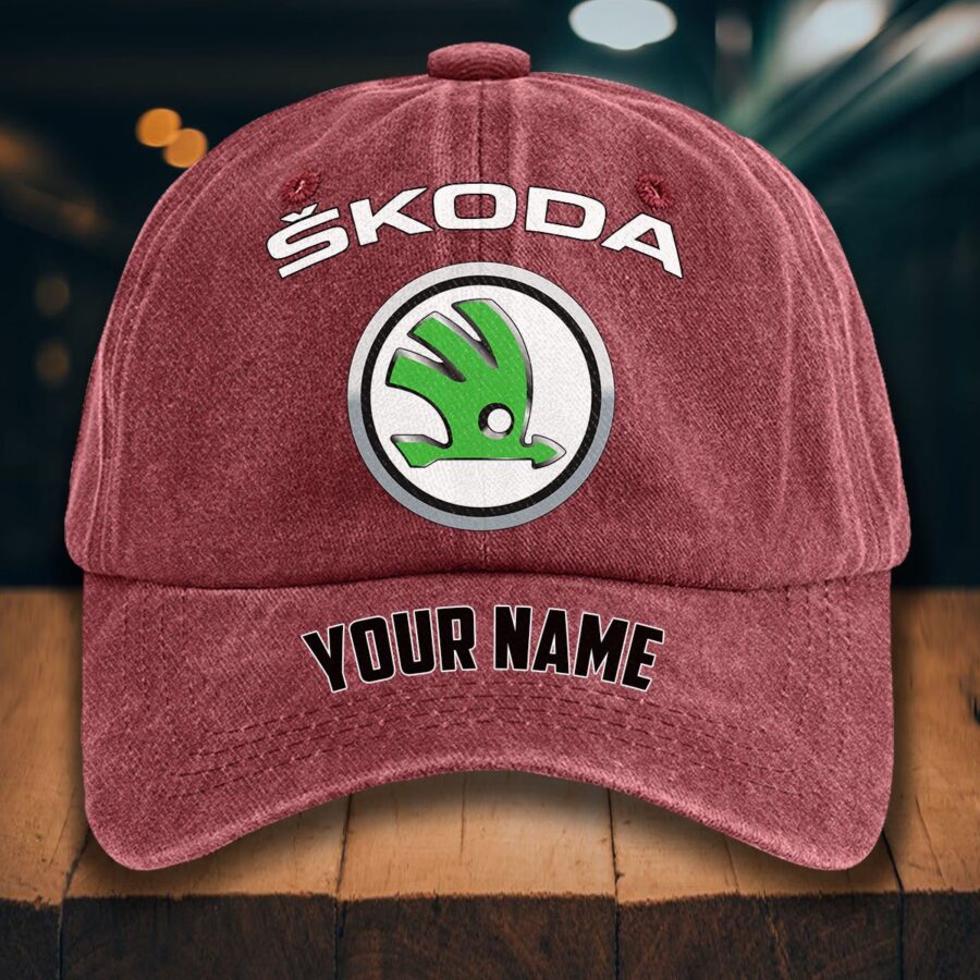 Skoda Auto Gewaschene Denim-Kappe – Bild 14