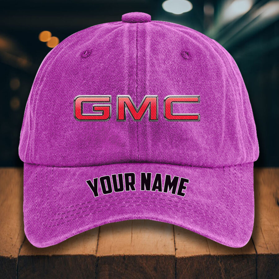 GMC Car Gewaschene Denim-Kappe – Bild 6