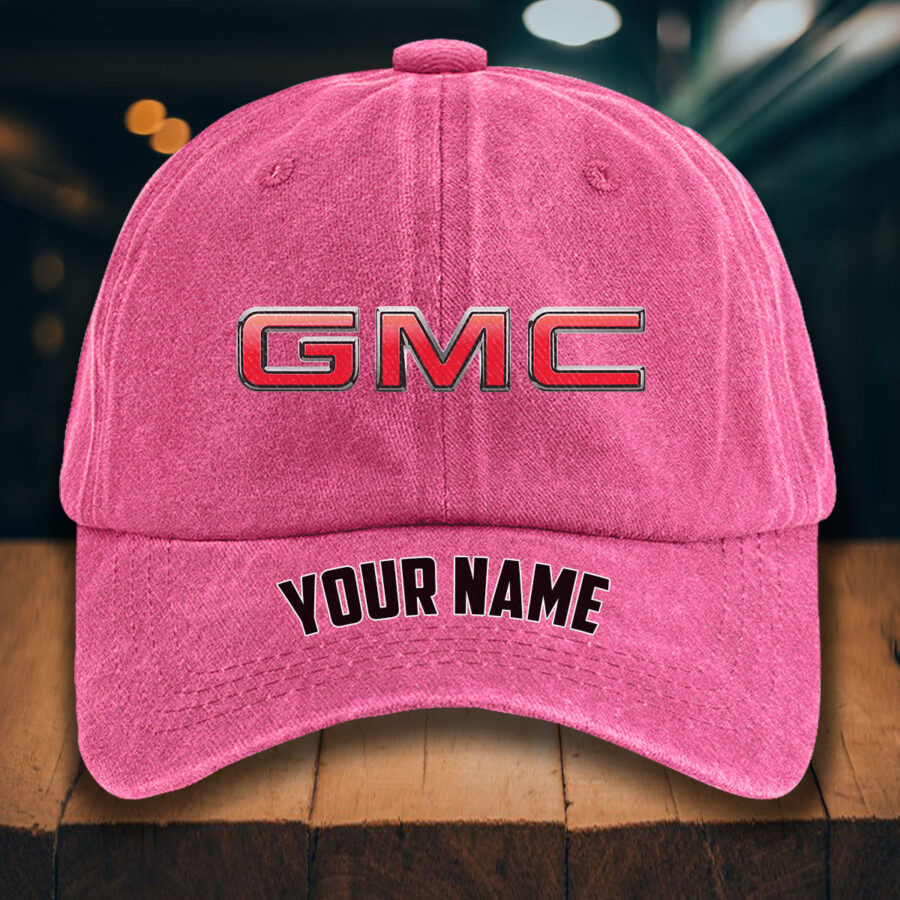 GMC Car Gewaschene Denim-Kappe – Bild 10