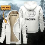 Cagiva Motorcycles Gefütterte Kapuzenjacke