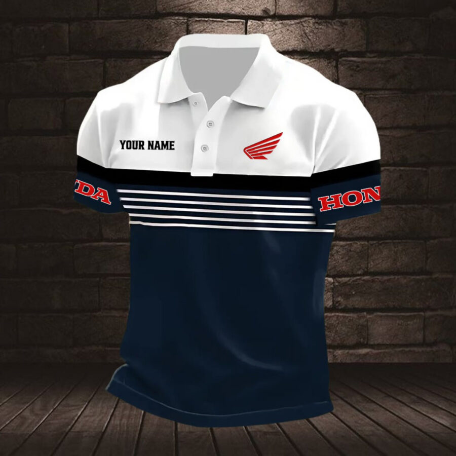 Honda Motorcycle Poloshirt – Bild 2
