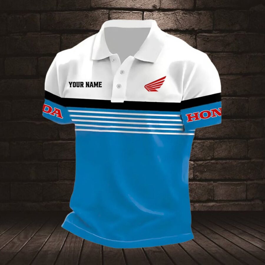 Honda Motorcycle Poloshirt – Bild 7