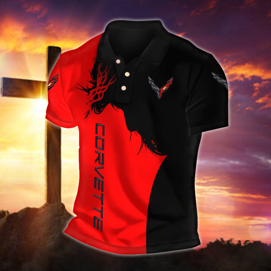 Chevrolet Corvette Poloshirt – Bild 3