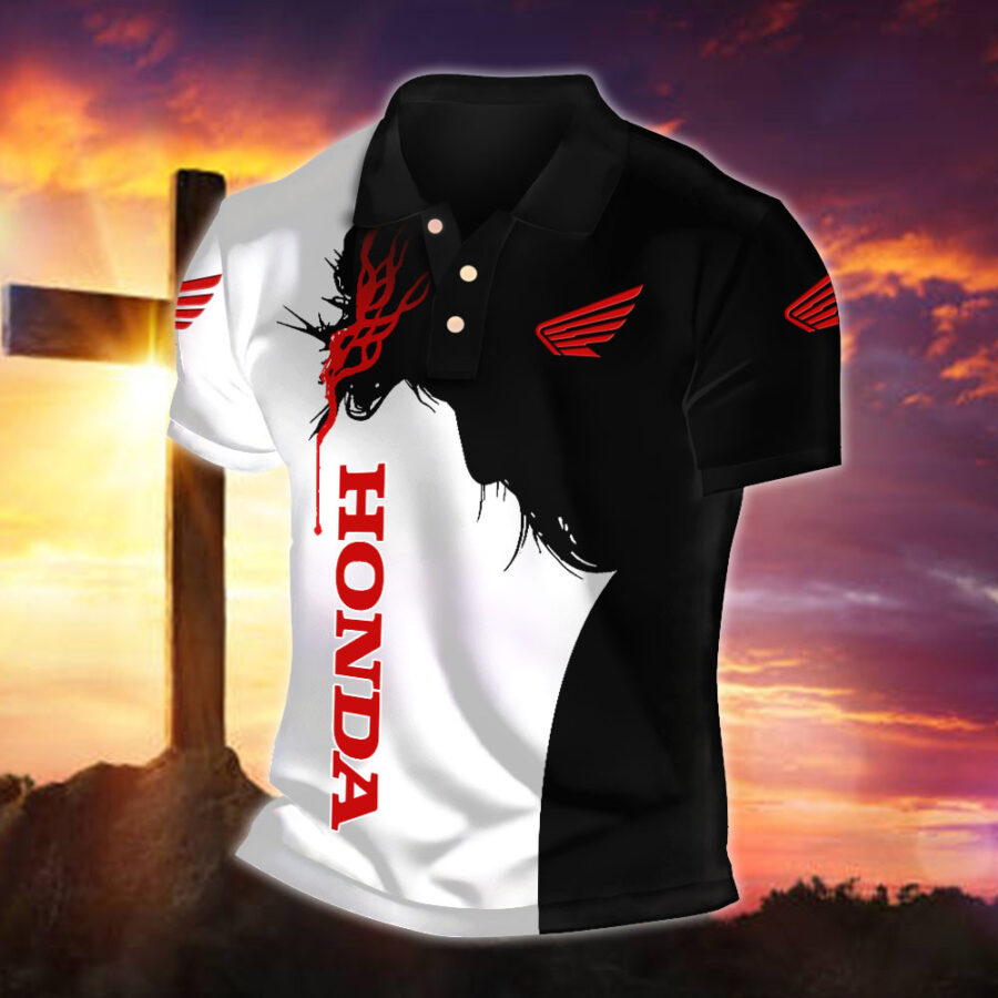 Honda Motorcycle Poloshirt – Bild 2