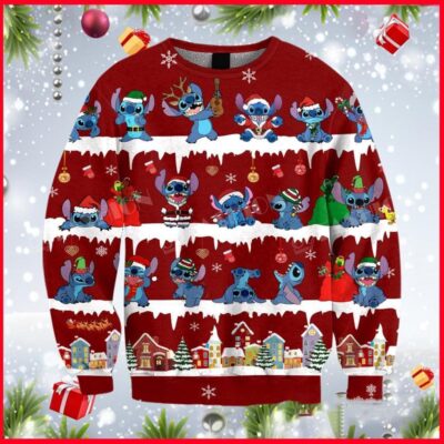 Stitch Weihnachtspullover - Lilo & Stitch Disney Ugly Christmas Sweater 1