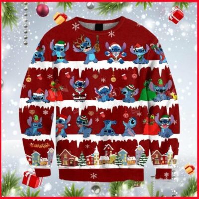 Stitch Weihnachtspullover - Lilo & Stitch Disney Ugly Christmas Sweater 7